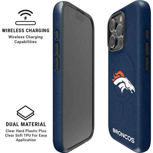 NFL Denver Broncos - Distressed iPhone 16 Pro Max Magsafe Impact Case