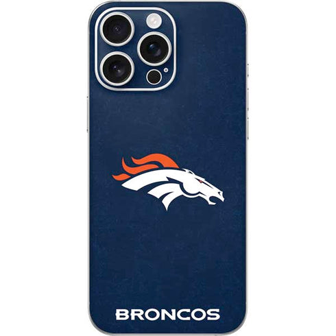 NFL Denver Broncos - Distressed iPhone 16 Pro Max Skin