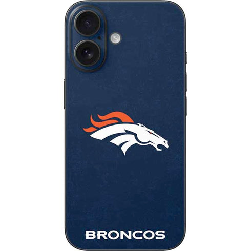 NFL Denver Broncos - Distressed iPhone 16 Skin