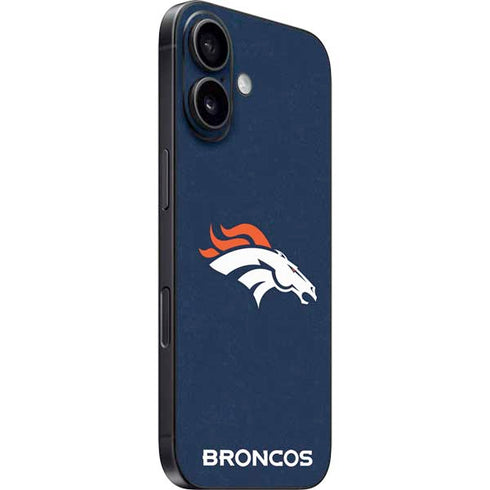 NFL Denver Broncos - Distressed iPhone 16 Skin