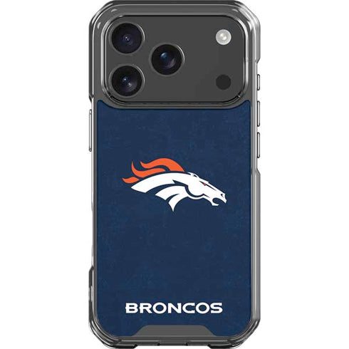 NFL Denver Broncos - Distressed iPhone 18 Pro Clear Case