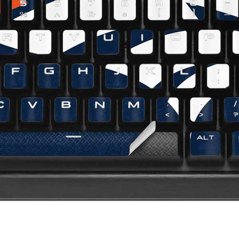 NFL Denver Broncos - Distressed K95 RGB PLATINUM Mechanical Gaming Keyboard Skin
