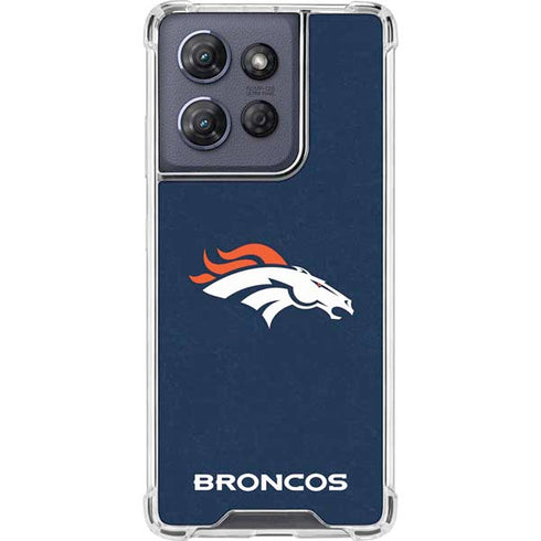 NFL Denver Broncos - Distressed Moto G Play 5G (2025) Clear Case