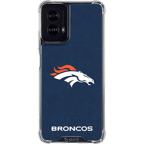 NFL Denver Broncos - Distressed Moto G Power 5G (2024) Clear Case