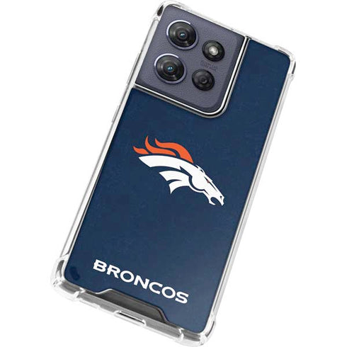 NFL Denver Broncos - Distressed Moto G Stylus 5G (2025) Clear Case