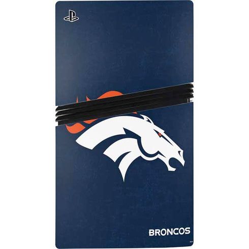 NFL Denver Broncos - Distressed PS5 Pro Bundle Skin