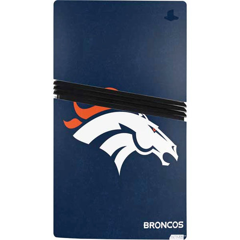 NFL Denver Broncos - Distressed PS5 Pro Bundle Skin