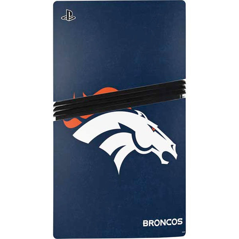 NFL Denver Broncos - Distressed PS5 Pro Console Skin