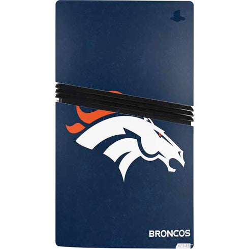 NFL Denver Broncos - Distressed PS5 Pro Console Skin