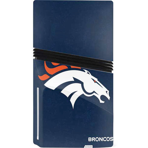 NFL Denver Broncos - Distressed PS5 Pro Disk Console Skin