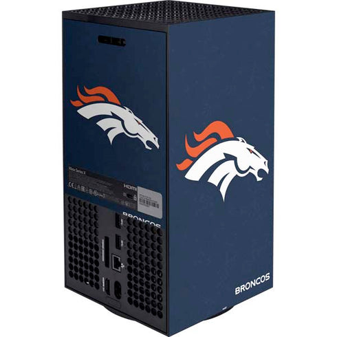 NFL Denver Broncos - Distressed XBox Series X Digital Edition Bundle Skin