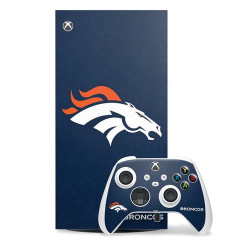 NFL Denver Broncos - Distressed Xbox Series X Skins