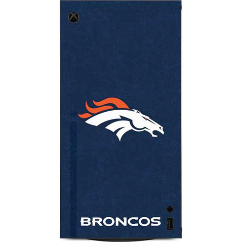 NFL Denver Broncos - Distressed XBox Series X Digital Edition Console Skin