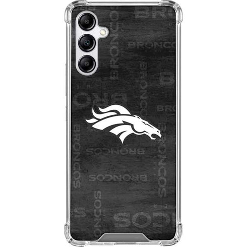 NFL Denver Broncos Black & White Gabb Phone 4 Clear Case