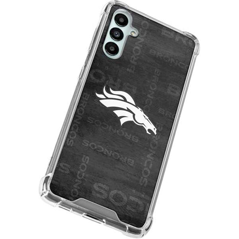 NFL Denver Broncos Black & White Gabb Phone 4 Clear Case