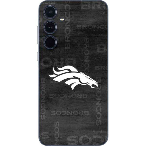 NFL Denver Broncos Black & White Galaxy A35 5G Skin