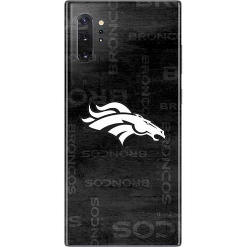 NFL Denver Broncos Black & White Galaxy Note 10 Plus Skin