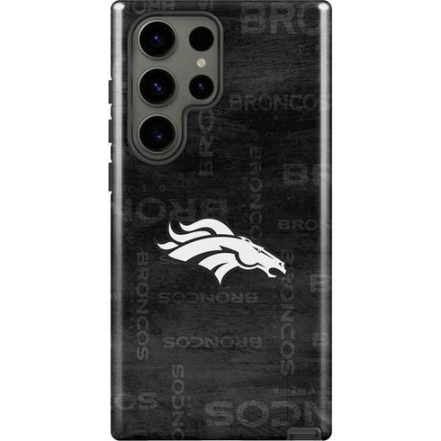 NFL Denver Broncos Black & White Galaxy S23 Ultra Pro Case