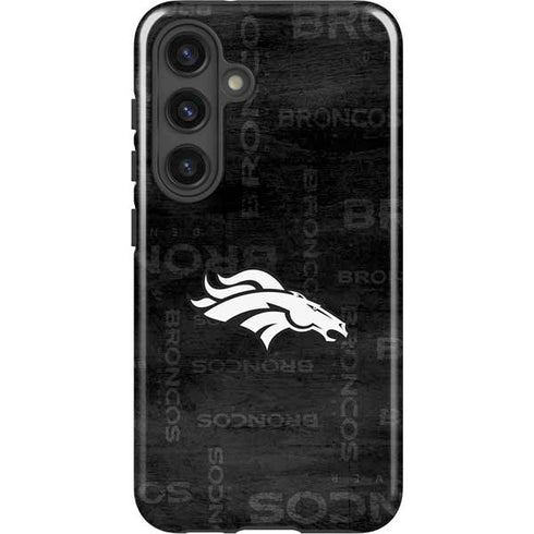 NFL Denver Broncos Black & White Galaxy S25 Impact Case