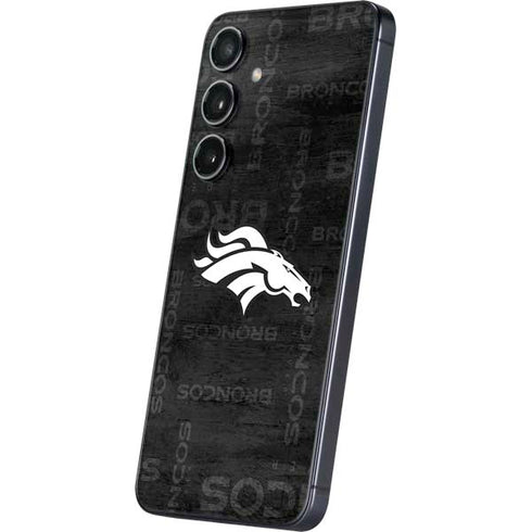 NFL Denver Broncos Black & White Galaxy S24 Skin