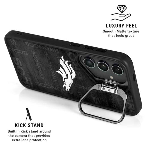NFL Denver Broncos Black & White Galaxy S25 Ultra Kickstand Case