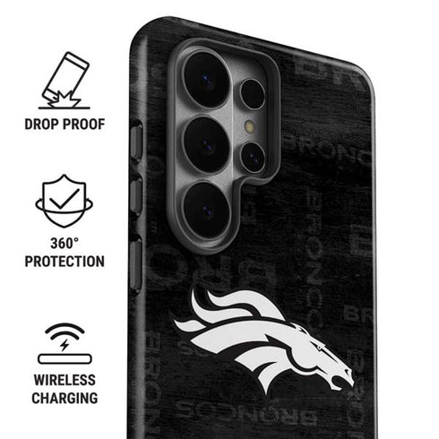 NFL Denver Broncos Black & White Galaxy S26 Ultra Impact Case