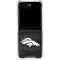 NFL Denver Broncos Black & White Galaxy Z Flip6 Clear Case