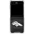 NFL Denver Broncos Black & White Galaxy Z Flip6 Clear Case