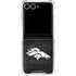 NFL Denver Broncos Black & White Galaxy Z Flip7 Clear Case