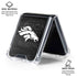 NFL Denver Broncos Black & White Galaxy Z Flip7 Clear Case