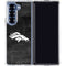 NFL Denver Broncos Black & White Galaxy Z Fold7 Clear Case