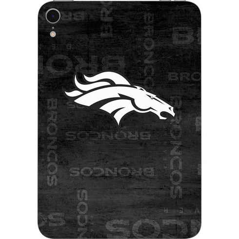 NFL Denver Broncos Black & White Apple iPad Mini Skin