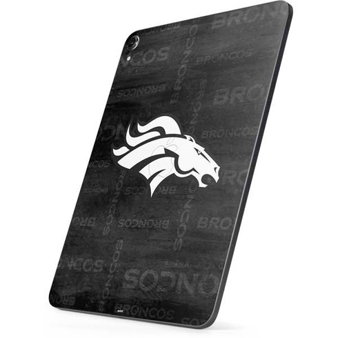 NFL Denver Broncos Black & White Apple iPad Pro Skin