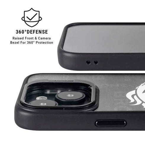 NFL Denver Broncos Black & White iPhone 13 Kickstand Case