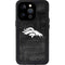 NFL Denver Broncos Black & White iPhone 15 Pro Waterproof Case