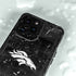 NFL Denver Broncos Black & White iPhone 15 Pro Waterproof Case