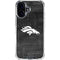 NFL Denver Broncos Black & White iPhone 16 Clear Case