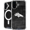NFL Denver Broncos Black & White iPhone 16 MagSafe Case