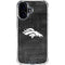 NFL Denver Broncos Black & White iPhone 16 Plus Clear Case