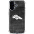 NFL Denver Broncos Black & White iPhone 16 Plus Clear Case