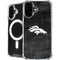 NFL Denver Broncos Black & White iPhone 16 Plus MagSafe Case