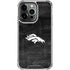 NFL Denver Broncos Black & White iPhone 16 Pro Clear Case