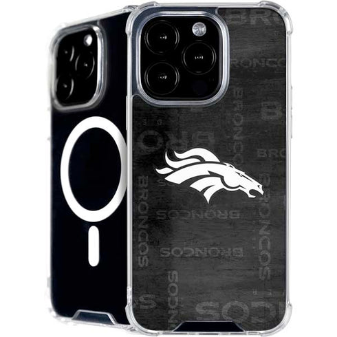 NFL Denver Broncos Black & White iPhone 16 Pro MagSafe Case