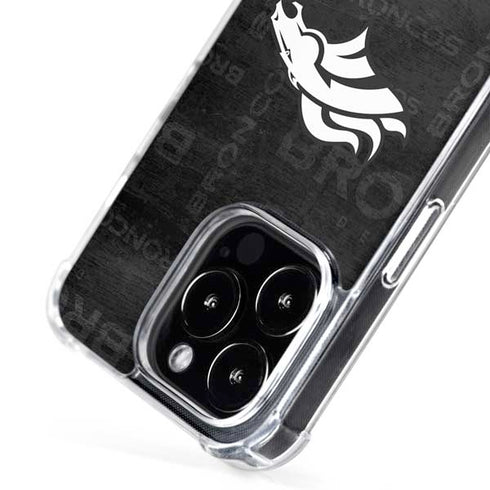 NFL Denver Broncos Black & White iPhone 16 Pro MagSafe Case