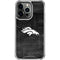 NFL Denver Broncos Black & White iPhone 16 Pro Max Clear Case