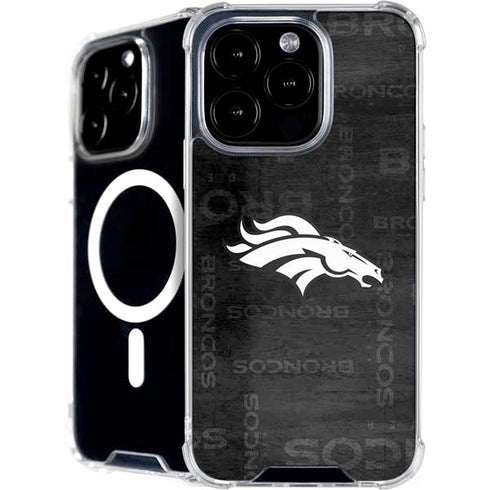 NFL Denver Broncos Black & White iPhone 16 Pro Max MagSafe Case