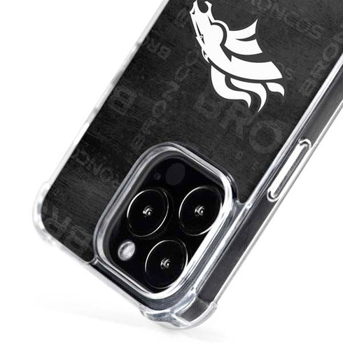 NFL Denver Broncos Black & White iPhone 16 Pro Max MagSafe Case