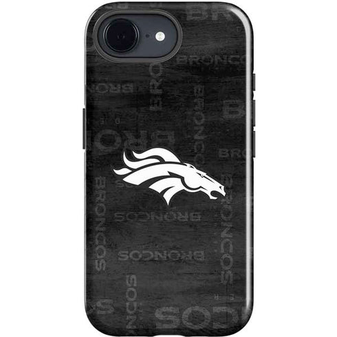 NFL Denver Broncos Black & White iPhone 16e Impact Case