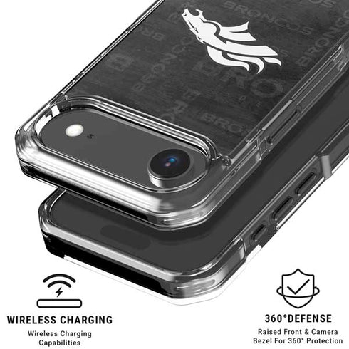 NFL Denver Broncos Black & White iPhone 17 Air MagSafe Case