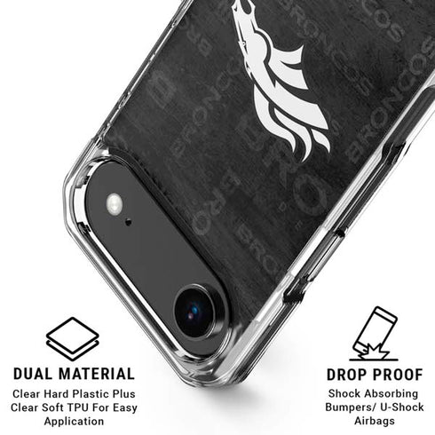 NFL Denver Broncos Black & White iPhone 17 Air MagSafe Case